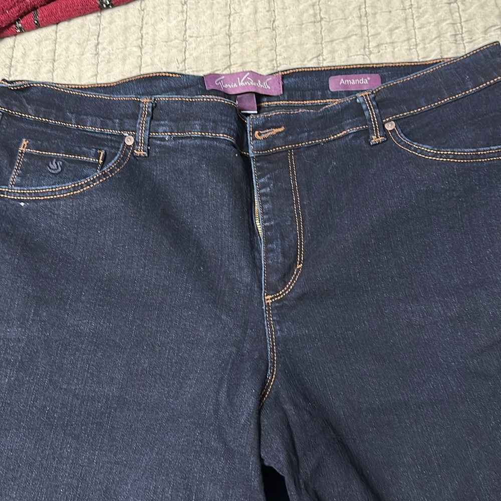 Gloria Vanderbilt 18w Amanda dark wash jeans